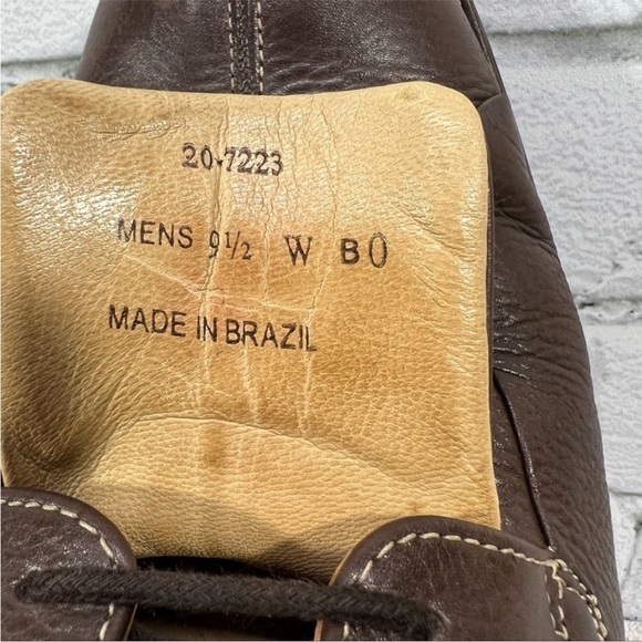 Johnston & Murphy Mens Leather Brown Shoes Size 9.5 - Picture 7 of 7